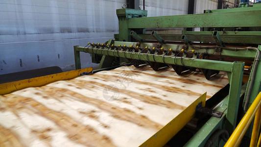 旧木材胶合板的制作过程的相关图片