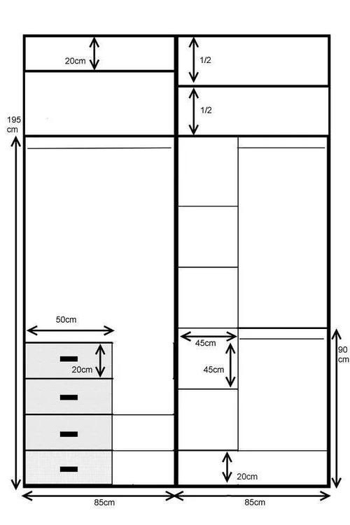 柜子门板尺寸怎么算最简单的相关图片